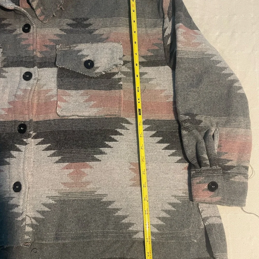 LA MIEL Multicolor Knit Jacket Size L Worn In great Condition - Picture 6 of 12